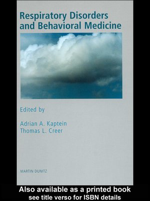 cover image of Respiratory Disorders and Behavioral Medicine